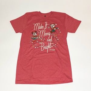 Disney Mickey Mouse Christmas tee womens size S